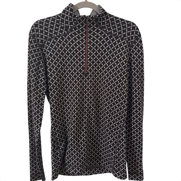 Smartwool Women's NTS Mid 250 100% Merino Wool Base Layer 1/4 Zip Black Sz XL - Picture 1 of 8